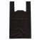 Package Polyethylene T -shirt 30 + 16 x 55 cm, 20 μm, black "Niks"