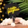 Topper "Happy Birthday. Star", black with gold, give beautifully