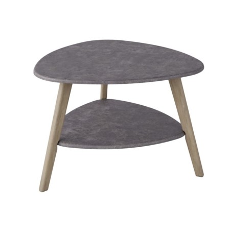 Brooklyn coffee table, 780x770x500, gray concrete/oak sonom