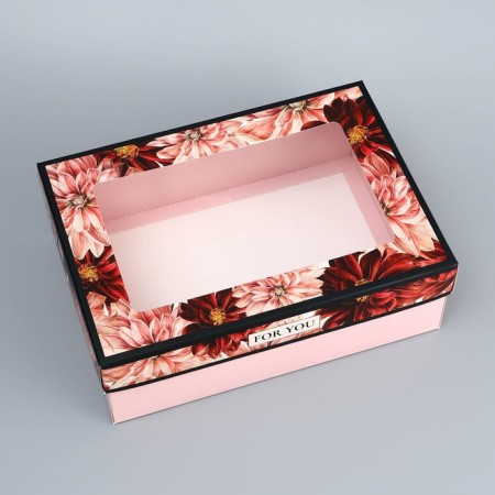 The box is folding, cover is, for you ", 24 x 17 x 8 cm with a window-2