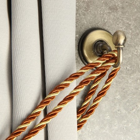 Single -rod hook for curtains Cappio KC112, bronze color, 2 pcs-5