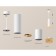 A set of suspended lamp with composite crystal Ambrella Light, Techno, XP6312020, GU5.3, Color White Sand