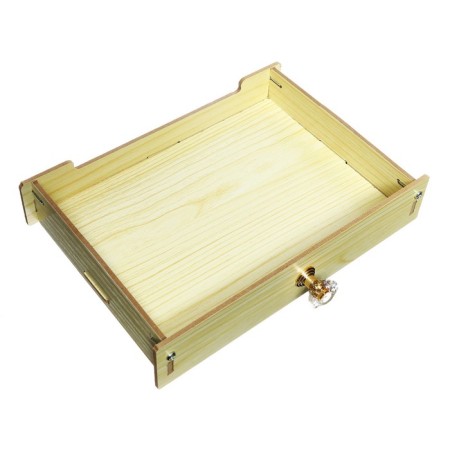 Organizer-Claus desktop DEVENTE. Academy 21 x 15 x 25.5 cm, MDF, natural, cardboard box-3