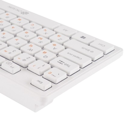 Keyboard + Mouse Rick 240m Claw: White Mouse: White USB Wireless Slim Multimedia (1091258 10046-5