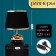 Traffic lamp with lampshade Risalux "Drops", 1 × 40 W, E27, Black /Gold, 17 × 17 × 24 cm