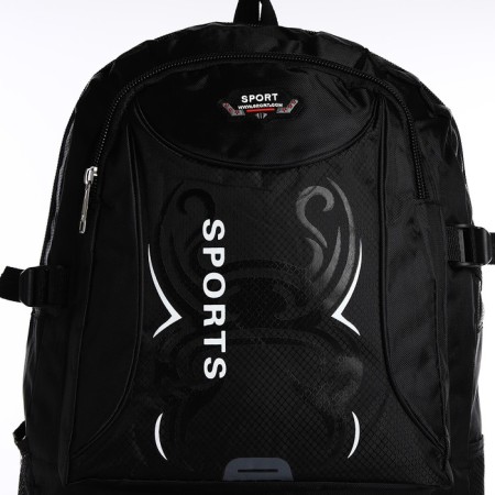 A backpack with a lightning with an increase, 55l, 5 external pockets, black color-4