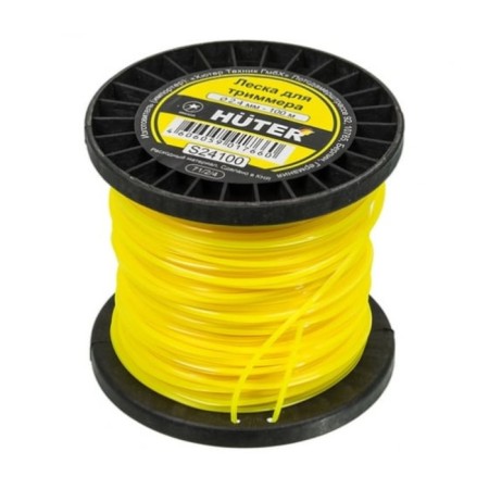 Huter trimmer fishing line, star section, d = 2.4 mm, 100 m