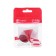 Accessory for a motorcycle helmet, horn, red