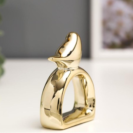 Souvenir ceramic holder for napkins "thoroughbred" copper 7.5x5.8x2.2 cm-3
