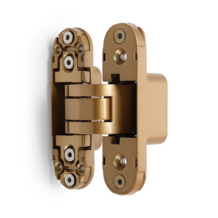 Loop of Lockland hidden installation, 30x110 mm, with 3D regulation, color matte gold-2