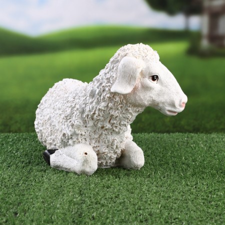 Garden figure "lamb lies" 29x15x17cm ////-3