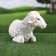 Garden figure "lamb lies" 29x15x17cm ////