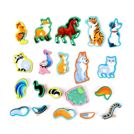 Developing game with clothespins "Whose tail?"-2
