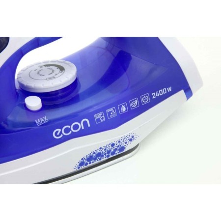 Iron ECON ECO-BI2402, 2400W, ceramic sole, 40 g/min, 220 ml, white-blue color-2