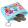 Purse-dryer, leatherette on zipper, 11.5 x 2.5 x 8 cm, mixariki