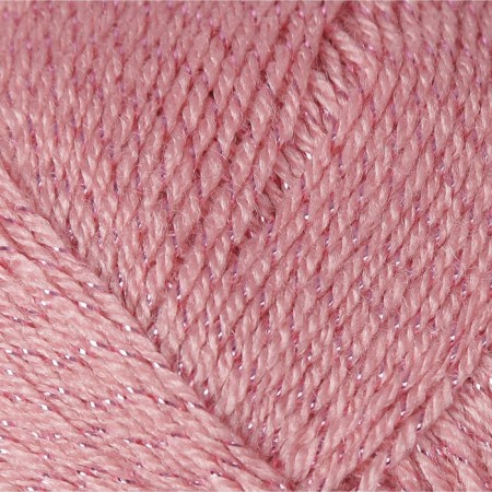 Yarn "SAL SIM" 95% acrylic, 5% metallic 460m/100g (144 dark powder)
