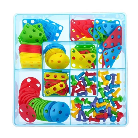 Constructor "Bolt Mosaic: Fantasies", with a screwdriver and base, 180 parts-7
