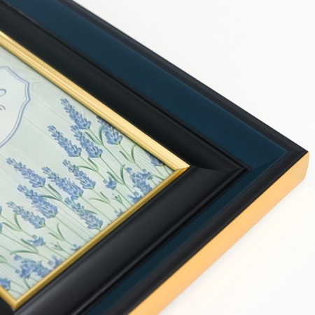 Photo frame plastic 10x15 cm "Norway" blue, black stroke 21.7x16.8 cm-4
