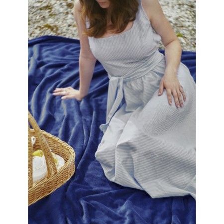 Neptun blanket, size 150x200 cm, blue color-1