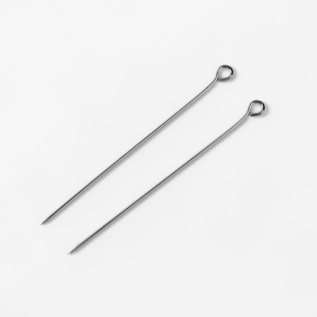 Portnovskiy pins, 43 mm, 40 pcs, silver color-2