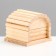 Wooden rodent house, 11 x 10 x 9 cm