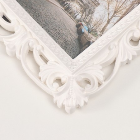 Photo frame plastic 10x15 cm "Orpheus" white 22.5x17.5 cm-2