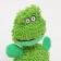 Textile toy "Space Dino", 32 x 19 cm, green