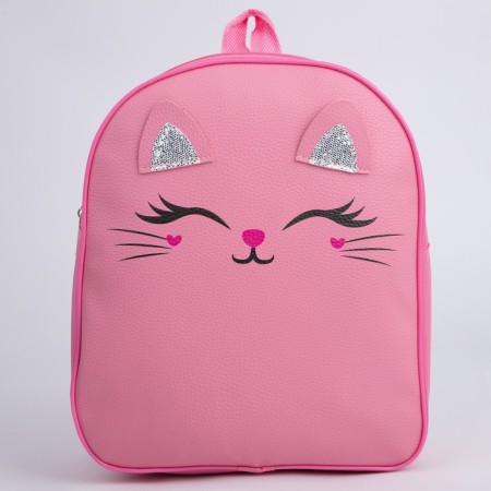 Baby backpack for a girl "Kotheka", 30 x cm, lightning department, red color-2