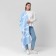 Female Bilateral Mist Blue Scarf, size 47*226cm