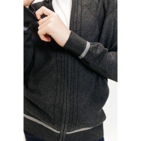 Jumper for boys, height 164-170 cm, dark gray color-8