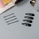 Invisible hair "Classic" (set of 14 pcs) 6 cm 5 cm, black