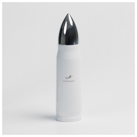 Thermos Roscosmos x ONLYTOP, 500 ml, white color-3