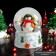 Souvenir Polystone Water Ball "Penguin in a scarf and headphones" 7x6.7x8.8 cm