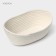 Basket for storage ladled handmade LadoM "Vera", cotton, 28 × 16 × 10 cm, white color