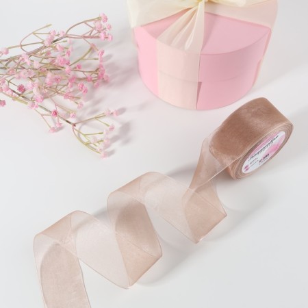 Kapron tape, 40 mm, 20 ± 1 m, beige color No. 160-1