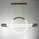 Chandelier 1607/2 LED 73W 4000k gold 85x35 cm Bayerlux