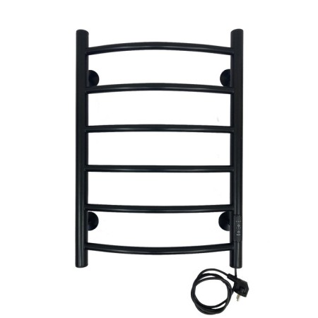 Electric towel "Sanprise" Classic P6, 400x600 mm, right, black