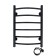 Electric towel "Sanprise" Classic P6, 400x600 mm, right, black