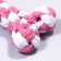 Cable toy "wicker bone", up to 15 cm, up to 60 g, mix of flowers