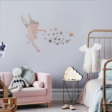 Interior stickers "Flea", mirror, decor on the wall, panel 46 x 71 cm, 28 email-2