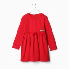 Dress for girls, color cherry, height 86-92 cm