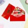 The envelope "On Birthday!" Cutting, embossing, software touch, red background