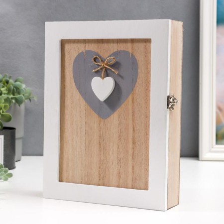 Klyuchnitsa tree 6 hooks "Love and heart" mix 26x19.5x6 cm-1