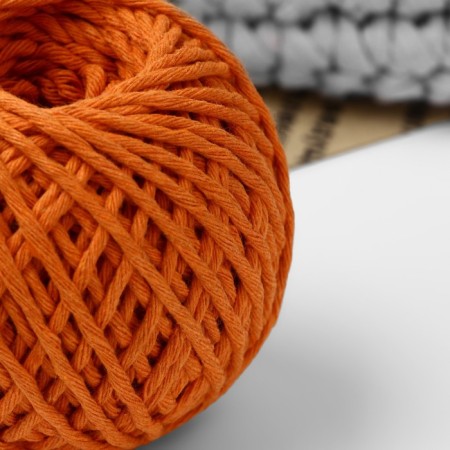 Weaving cord, cotton, d = 3 mm, 50 m, mix color-1