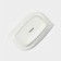 Porcelain dish Magistro "Libretto", 14 × 9.5 cm, white color