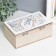 Casket tree "Bird in flowers" beige-white 16x9.5x6.5 cm