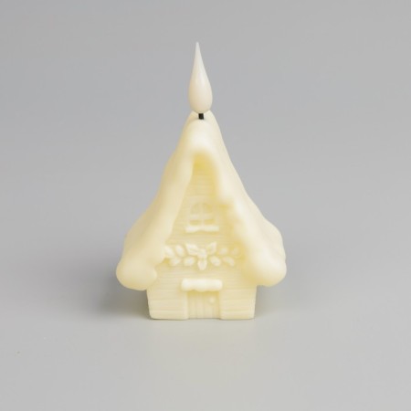 LED figure "House" 7 × 11.5 × 5.5 cm, plastic, batteries AG13x3, glow warm white-3