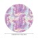 Tables on the table “Unicorns with butterflies”, round, oxford, elastic band, size 140x140 cm, diameter 105-120 cm