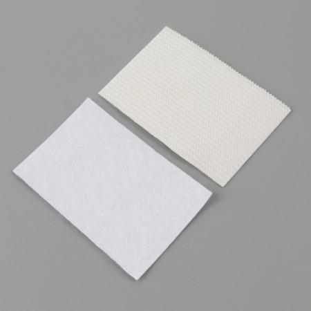A set of adhesive -based Velcro, 4 × 6 cm, 4 pairs/8 pcs, white color-2
