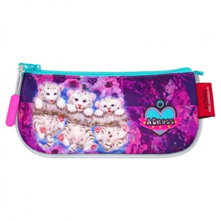 Frame backpack 39 x 29 x 17 cm, Across 410, filling: bag, pencil case, purple ACR22-410-14-8
